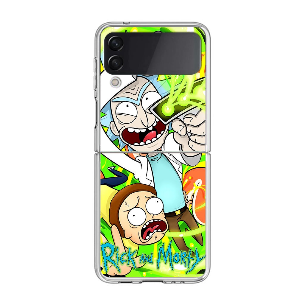 Rick And Morty Shoot Portal Gun Samsung Galaxy Z Flip 4 Case