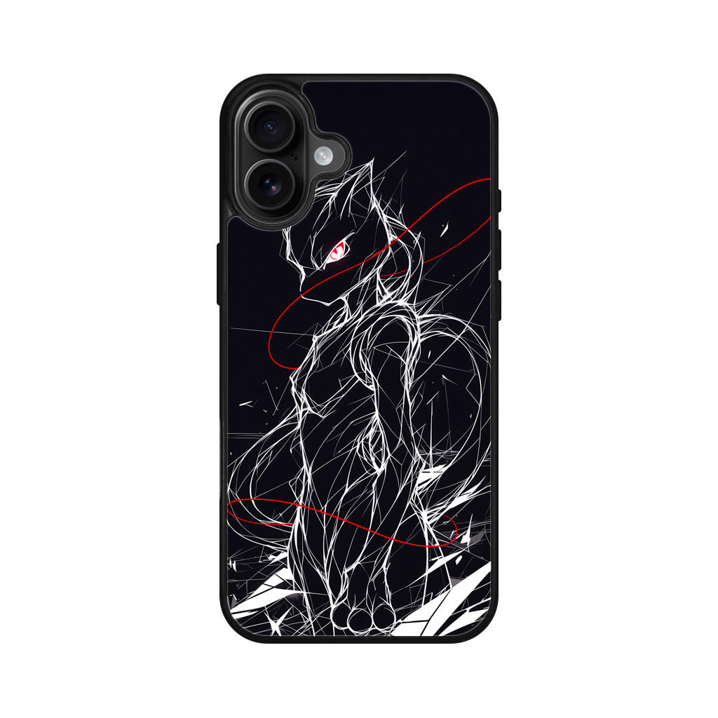 Mewtwo Silent Anomaly iPhone 16 / 16 Plus Case