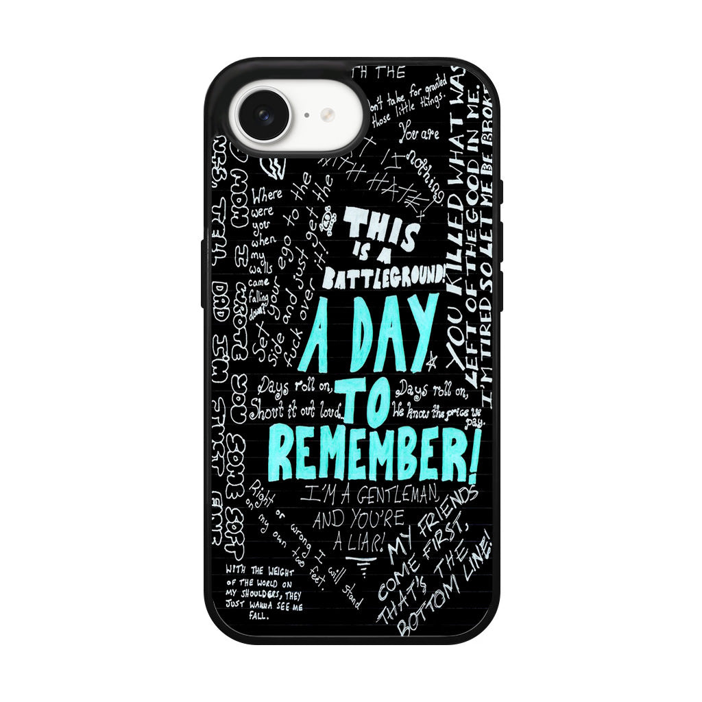 A Day To Remember Quote iPhone 16e Case