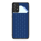 Abstract Binary Minimalist Galaxy A53 5G Case