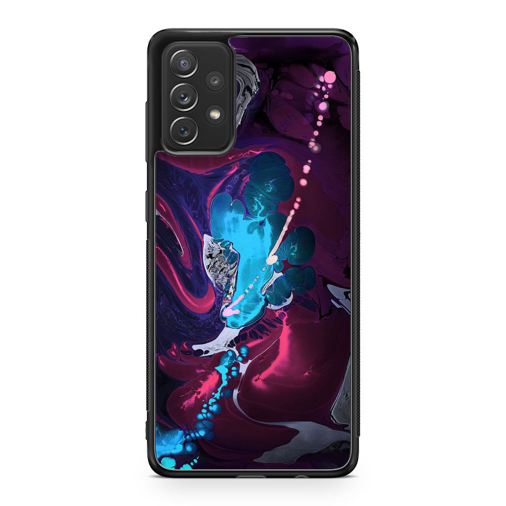 Abstract Purple Blue Art Galaxy A53 5G Case
