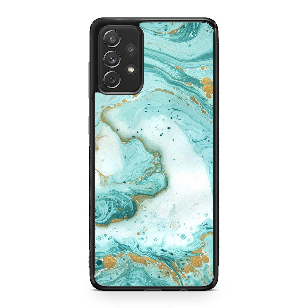 Azure Water Glitter Galaxy A53 5G Case