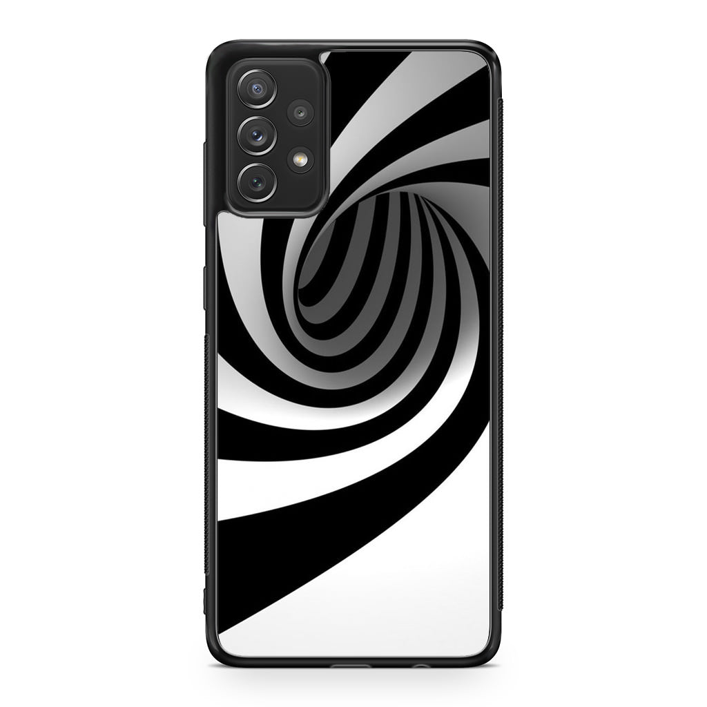 Black and White Twist Galaxy A23 5G Case