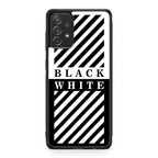 Black White Stripes Galaxy A53 5G Case