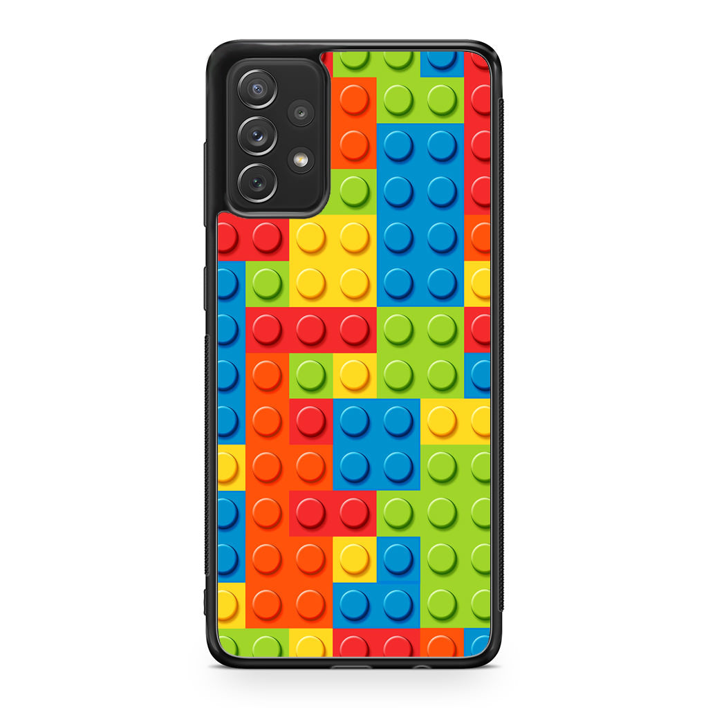 Blocks Rainbow Pattern Galaxy A23 5G Case