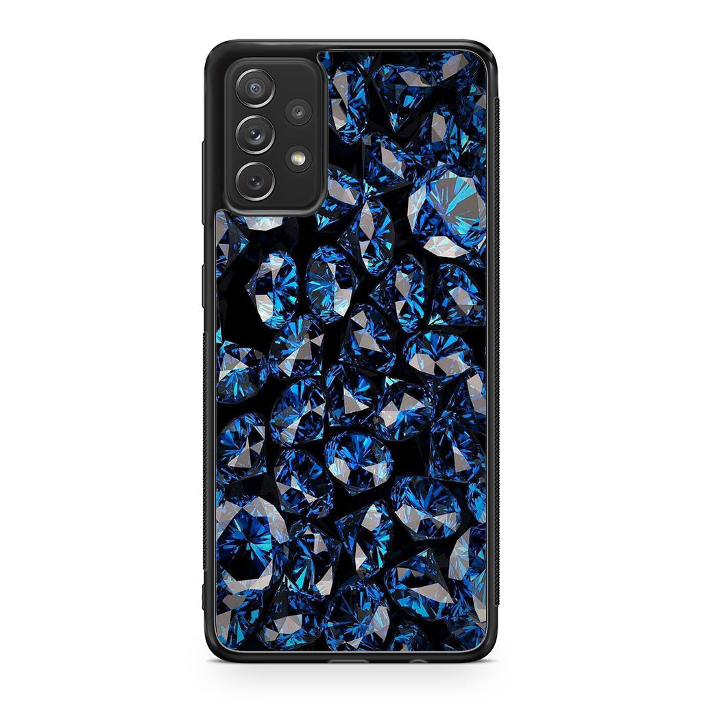 Blue Diamonds Pattern Galaxy A53 5G Case