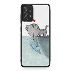 Cat Fish Kisses Galaxy A53 5G Case
