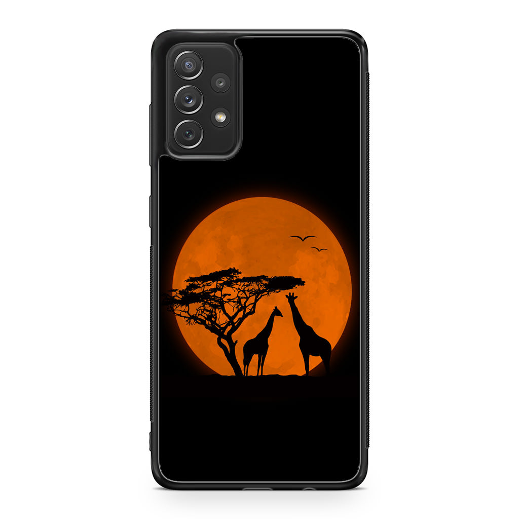 Giraffes Silhouette Galaxy A53 5G Case