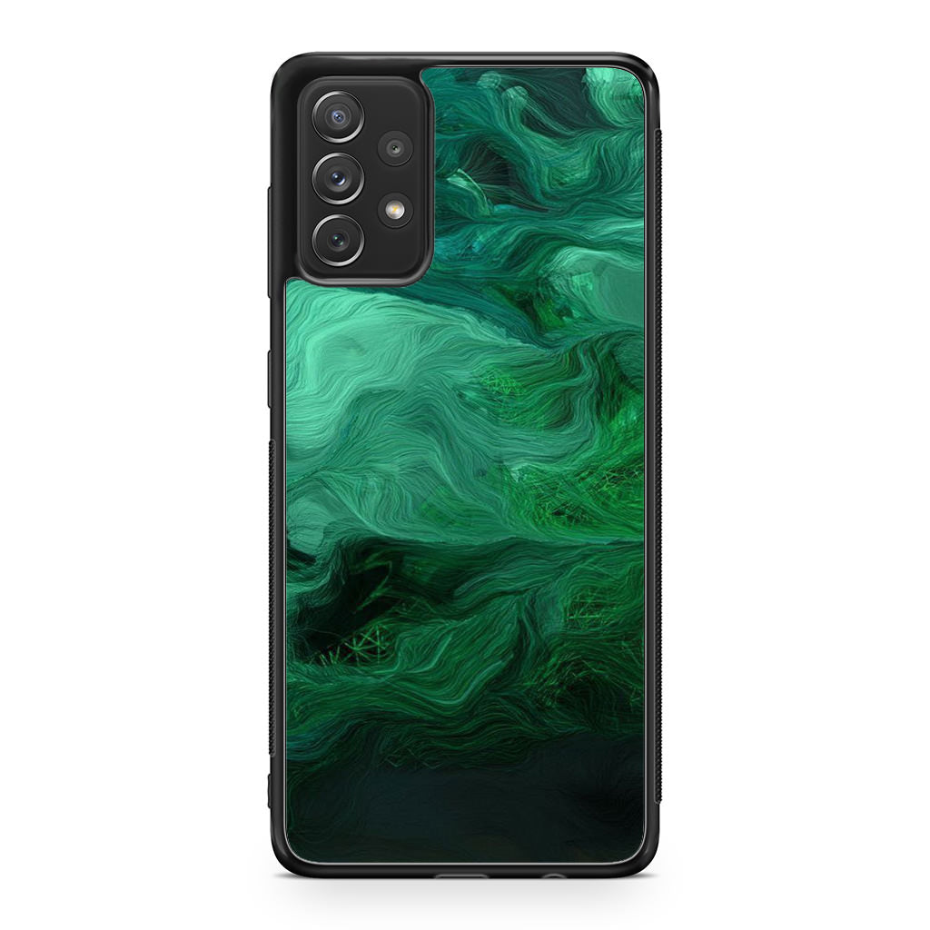 Green Abstract Art Galaxy A53 5G Case