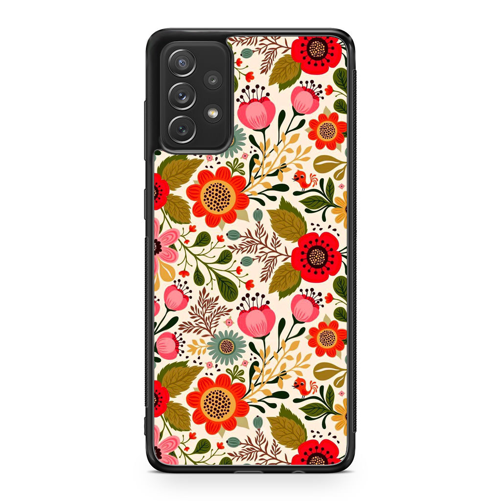 Hello Spring Pattern Galaxy A53 5G Case