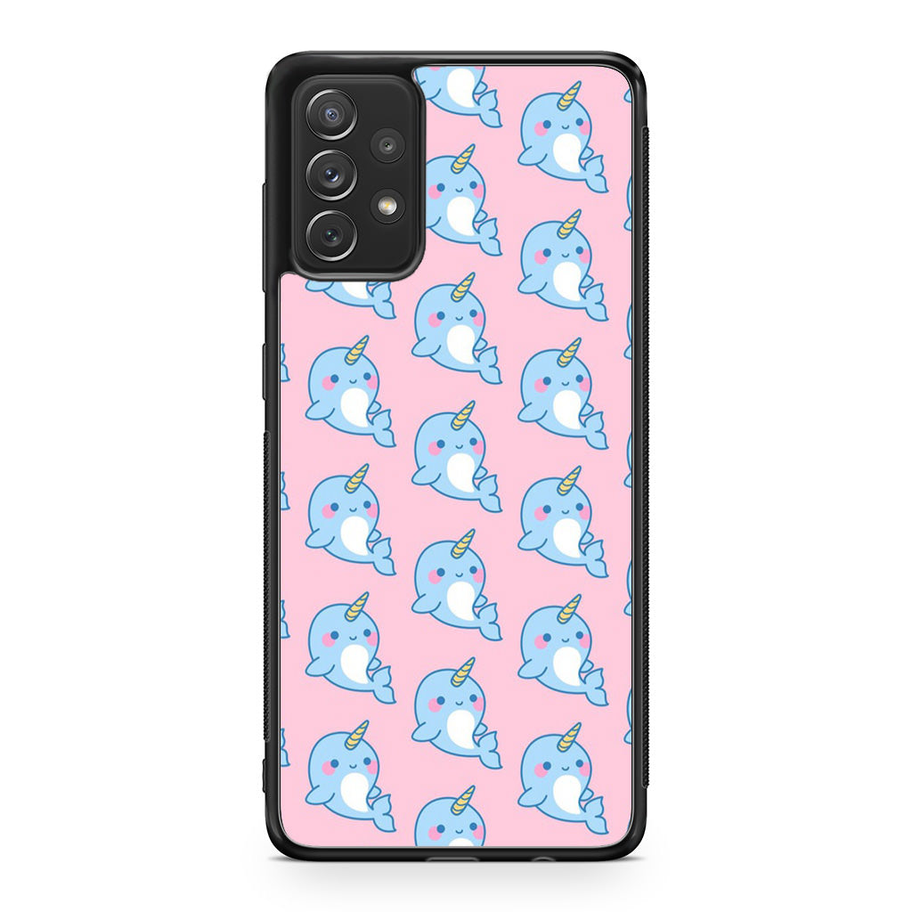 Horned Whales Pattern Galaxy A53 5G Case