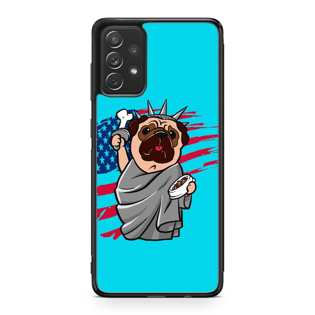 Independence Day Pug Galaxy A23 5G Case