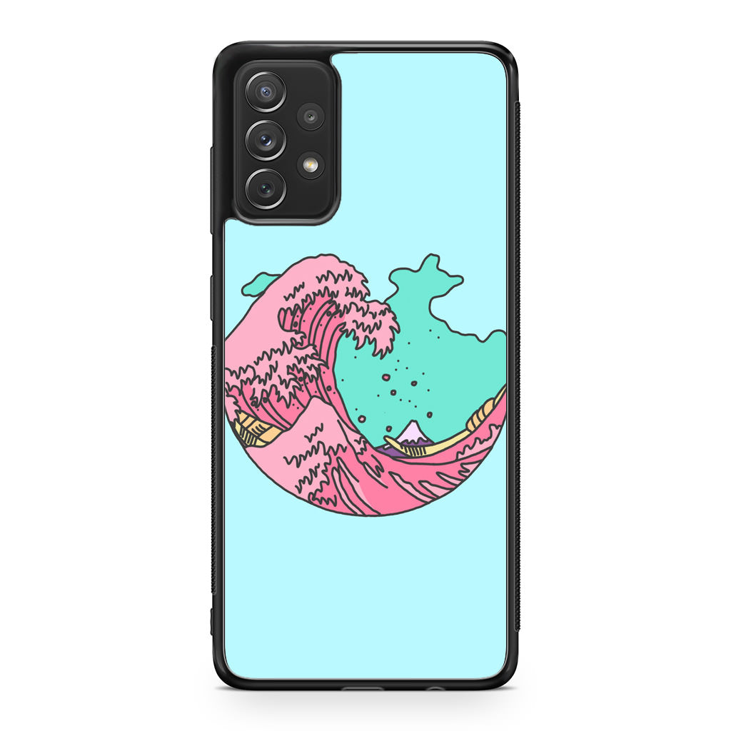 Japanese Pastel Wave Galaxy A53 5G Case