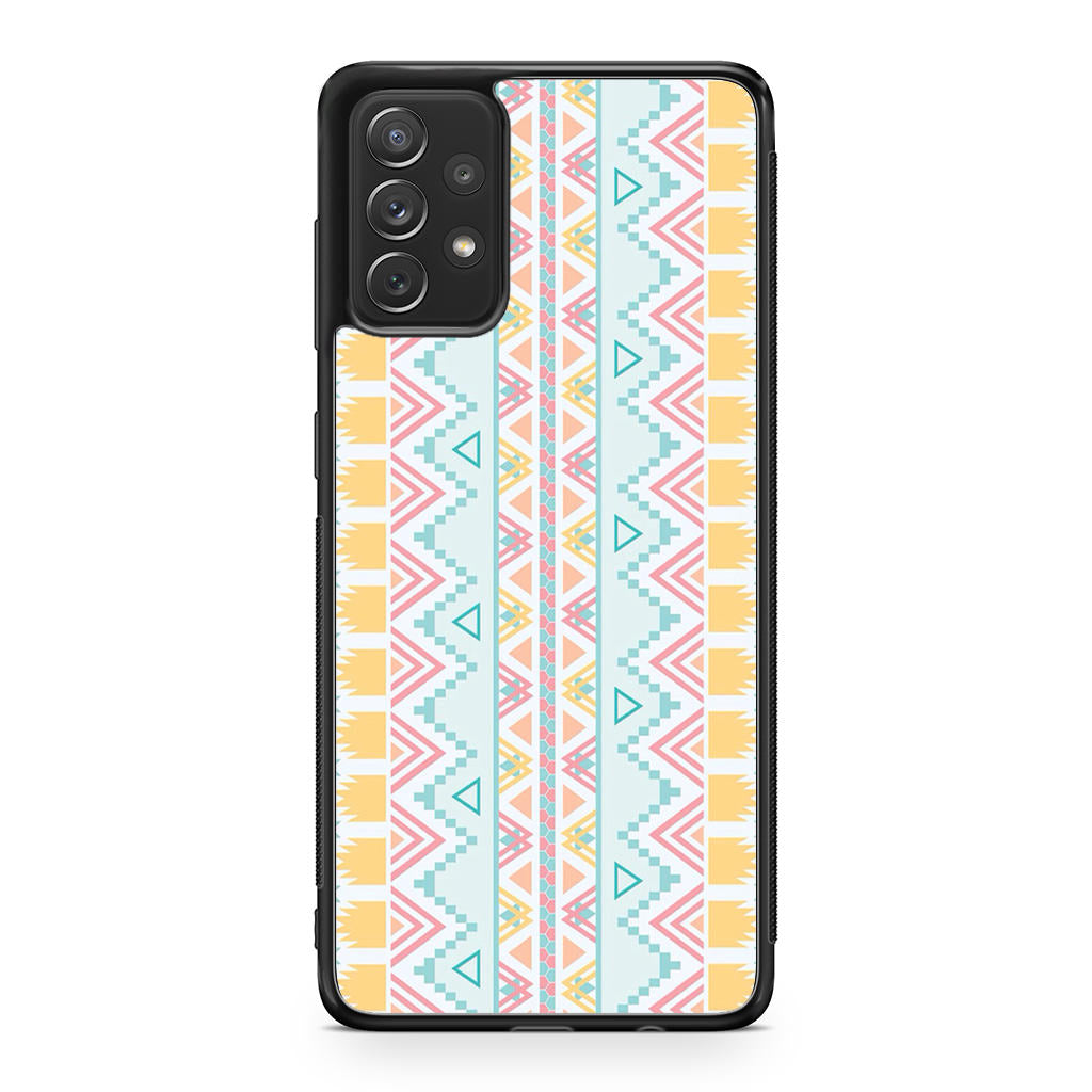 Peach Aztec Pattern Galaxy A23 5G Case