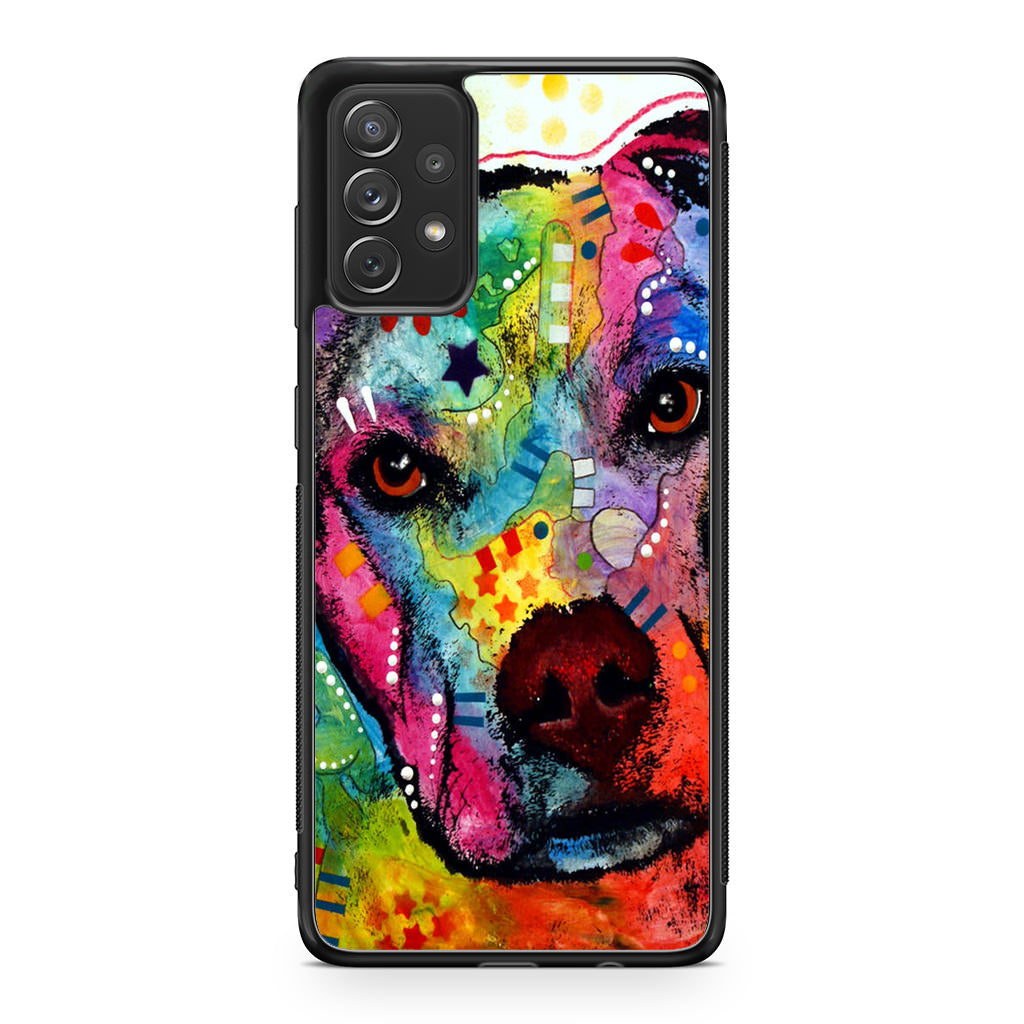 Pitbull Love Painting Galaxy A53 5G Case