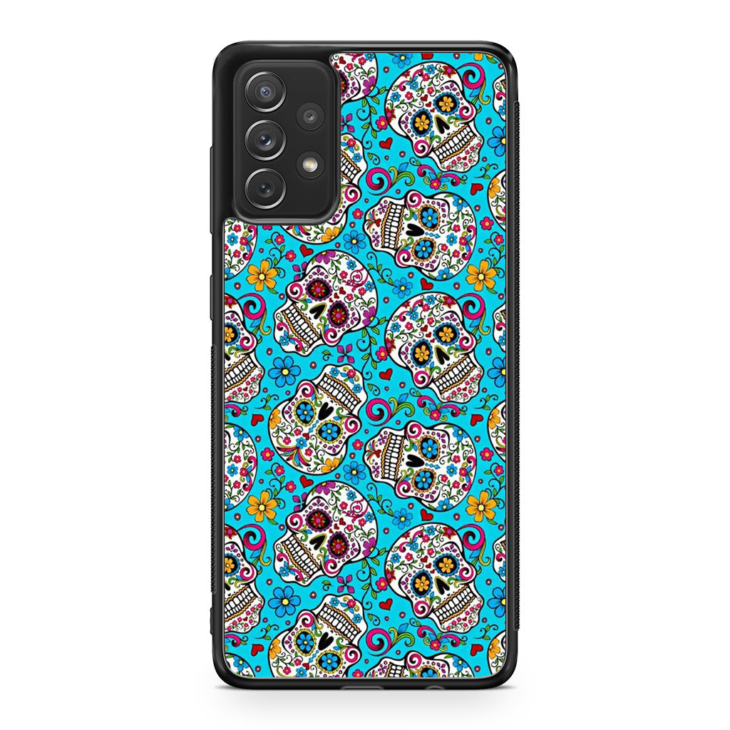 Skull Floral Sugar Galaxy A53 5G Case