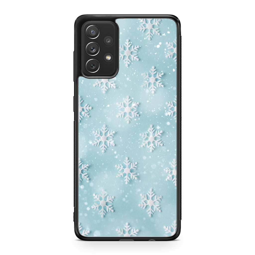 Snowflakes Pattern Galaxy A23 5G Case