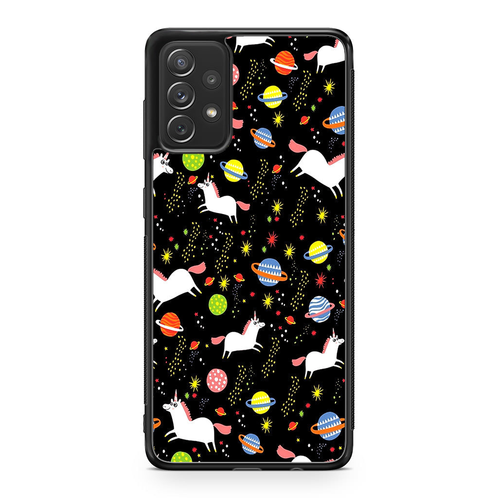 Space Unicorn Pattern Galaxy A23 5G Case