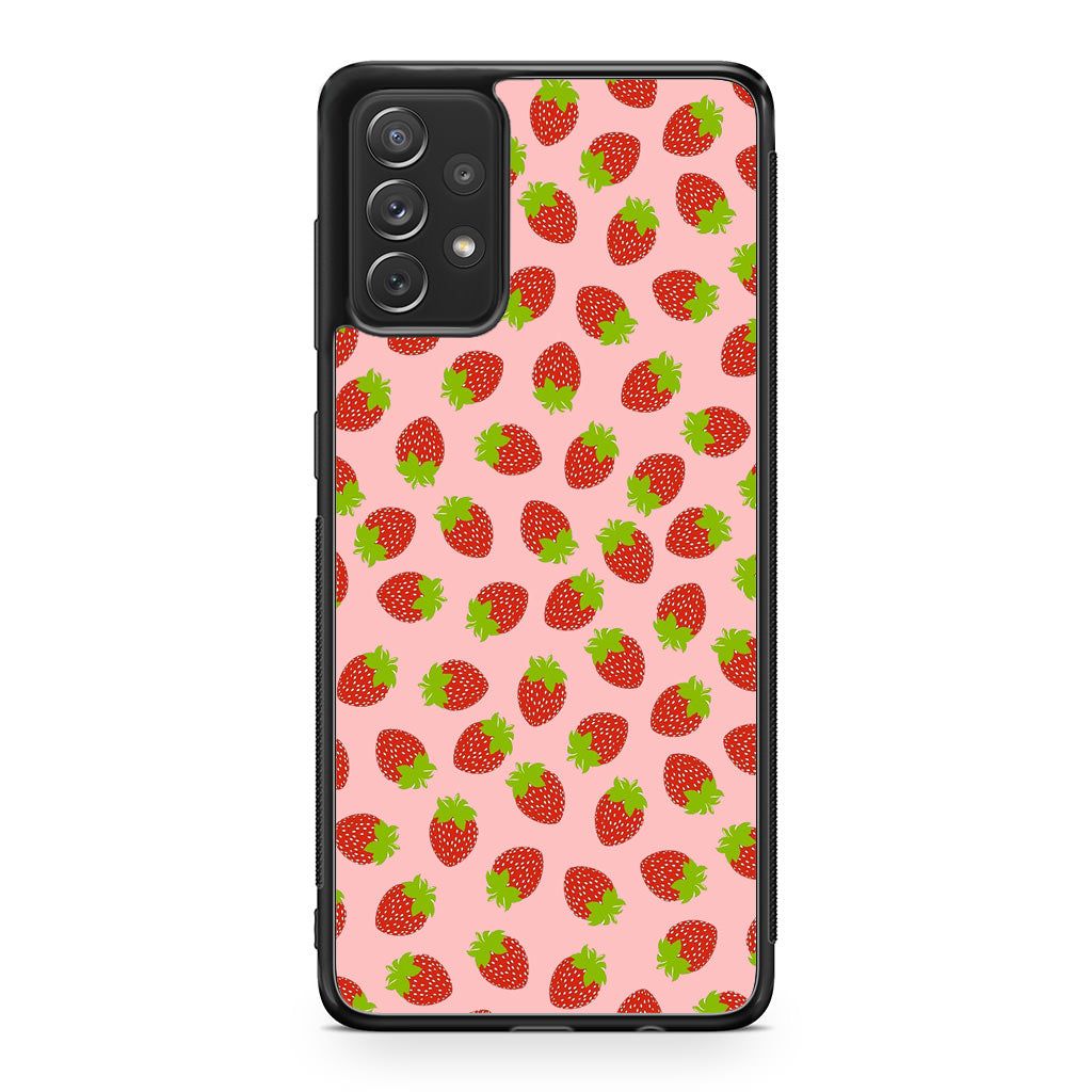 Strawberries Pattern Galaxy A53 5G Case