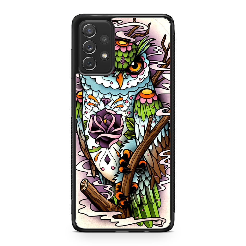 Sugar Skull Owl Tattoo Galaxy A23 5G Case