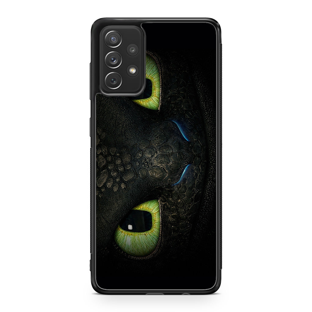 Toothless Dragon Eyes Close Up Galaxy A53 5G Case