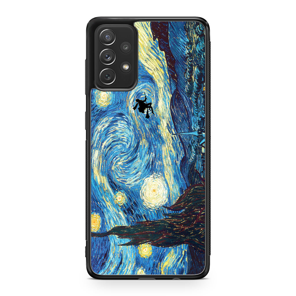 Witch on The Starry Night Sky Galaxy A53 5G Case