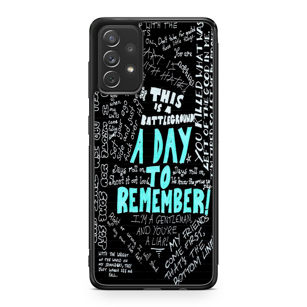 A Day To Remember Quote Galaxy A53 5G Case