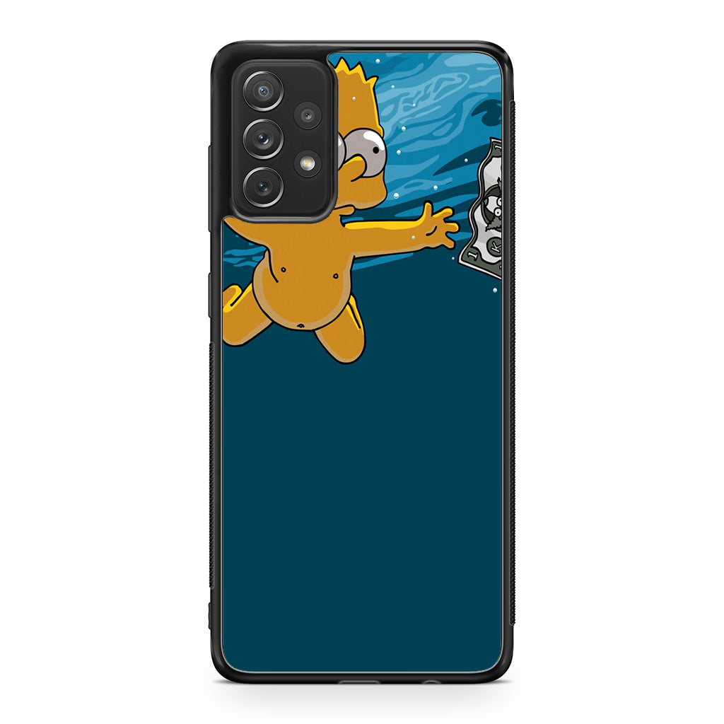 Bart Swimming For Money Galaxy A23 5G Case