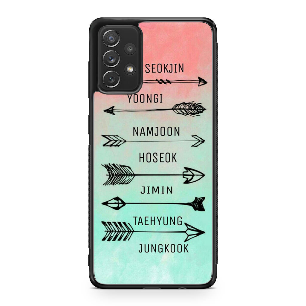 BTS Members Name Galaxy A53 5G Case