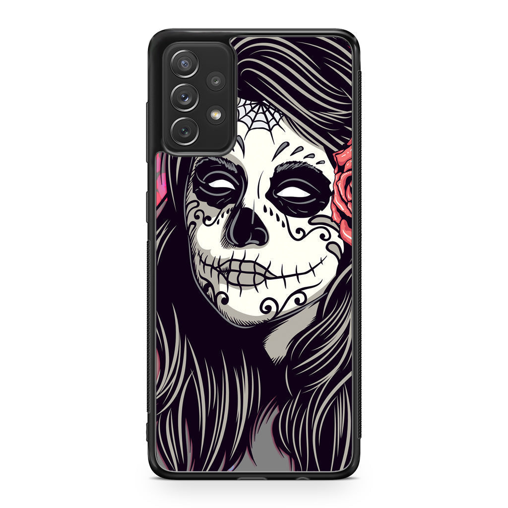 Girl Skull Flower Galaxy A23 5G Case