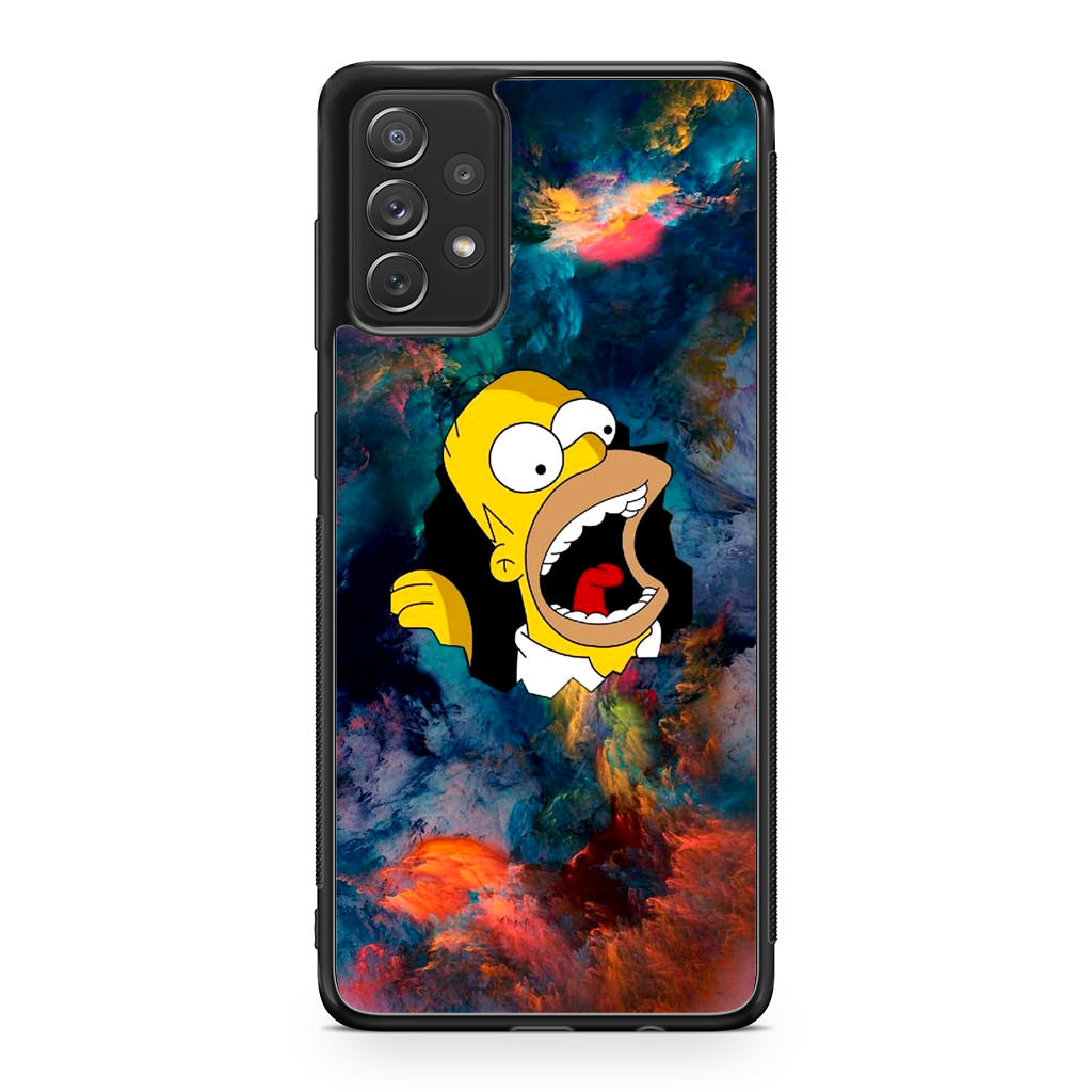 Homer Behind The Black Hole Galaxy A23 5G Case