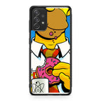 Homer Eats Donut Galaxy A53 5G Case