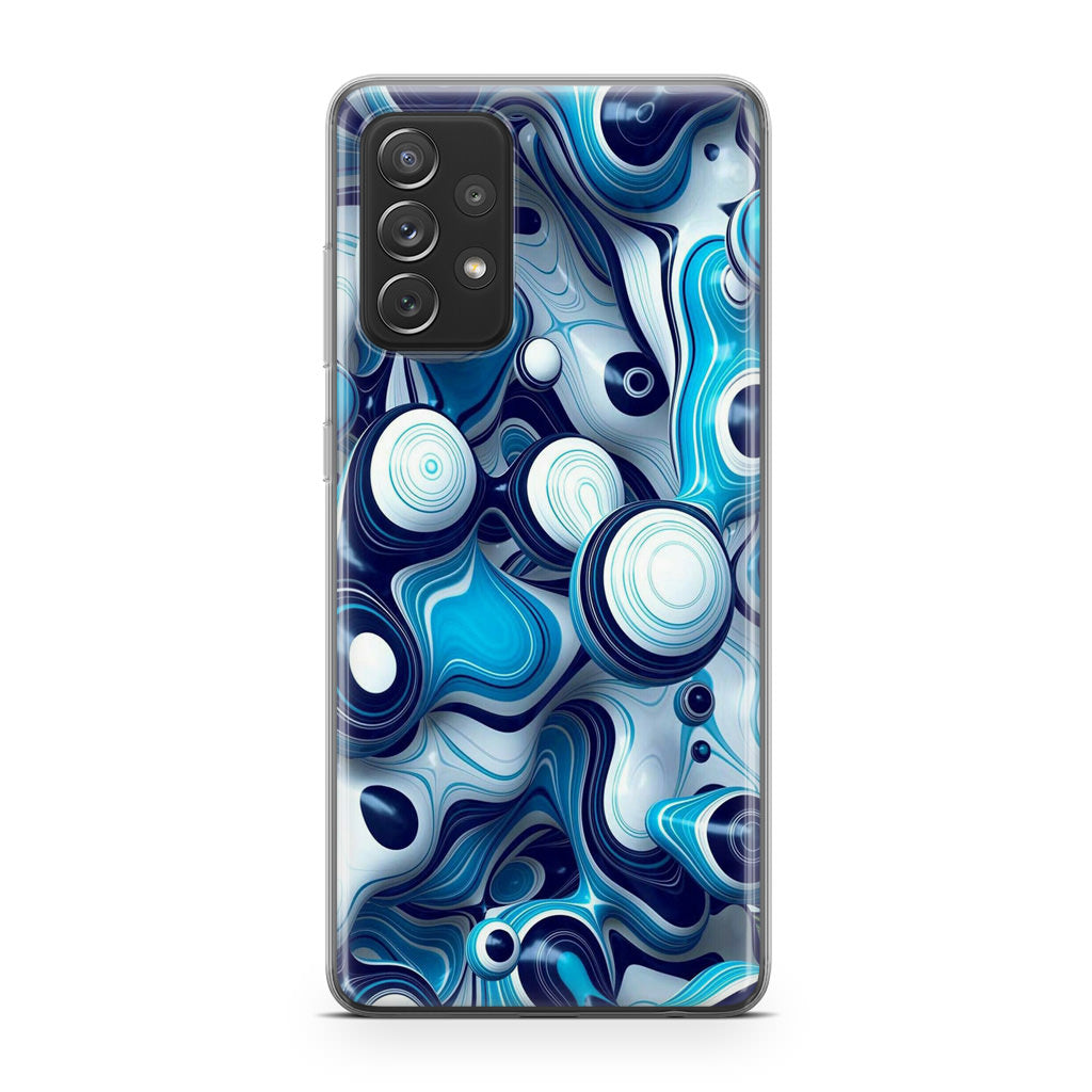 Abstract Art All Blue Galaxy A53 5G Case