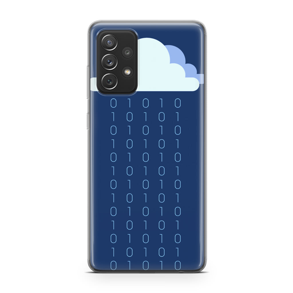 Abstract Binary Minimalist Galaxy A53 5G Case