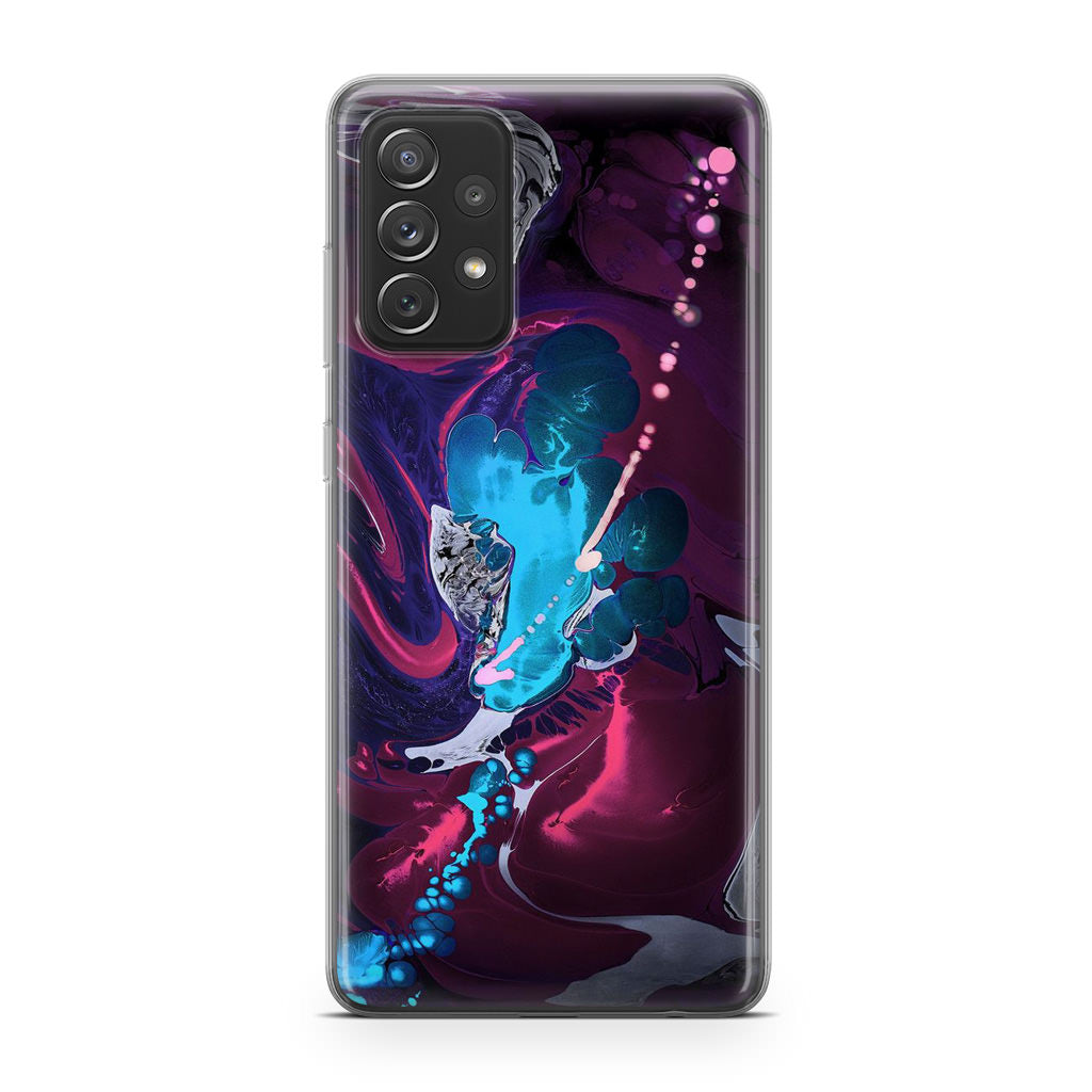 Abstract Purple Blue Art Galaxy A23 5G Case