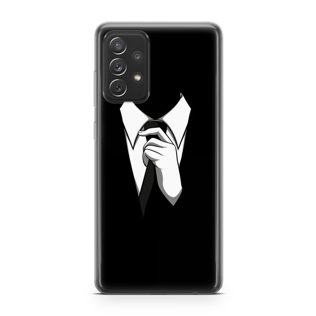 Anonymous Black White Tie Galaxy A53 5G Case