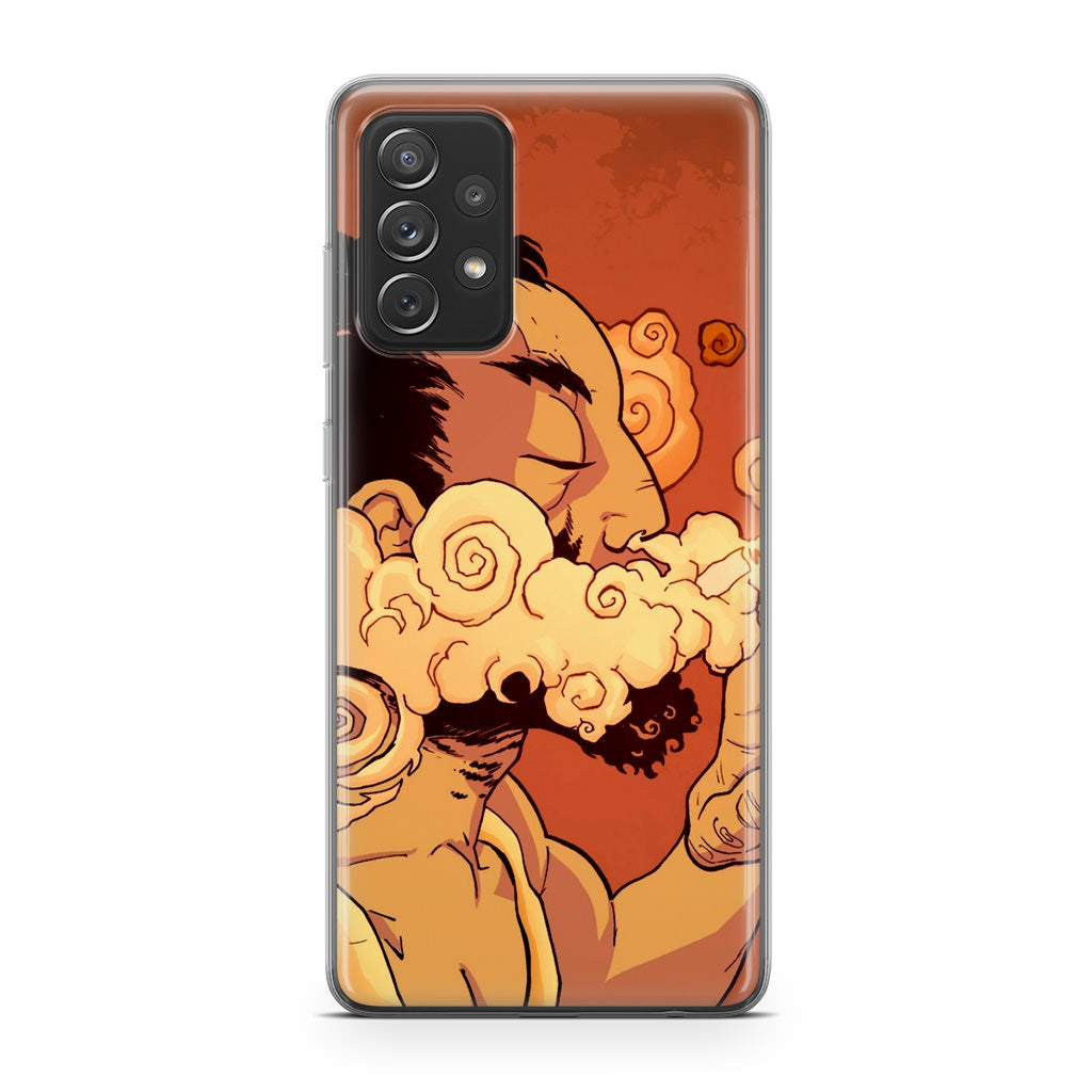 Artistic Psychedelic Smoke Galaxy A23 5G Case