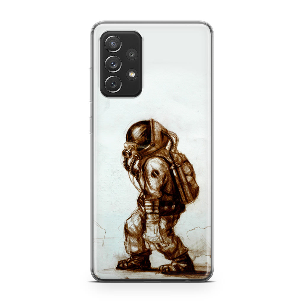 Astronaut Heavy Walk Galaxy A23 5G Case