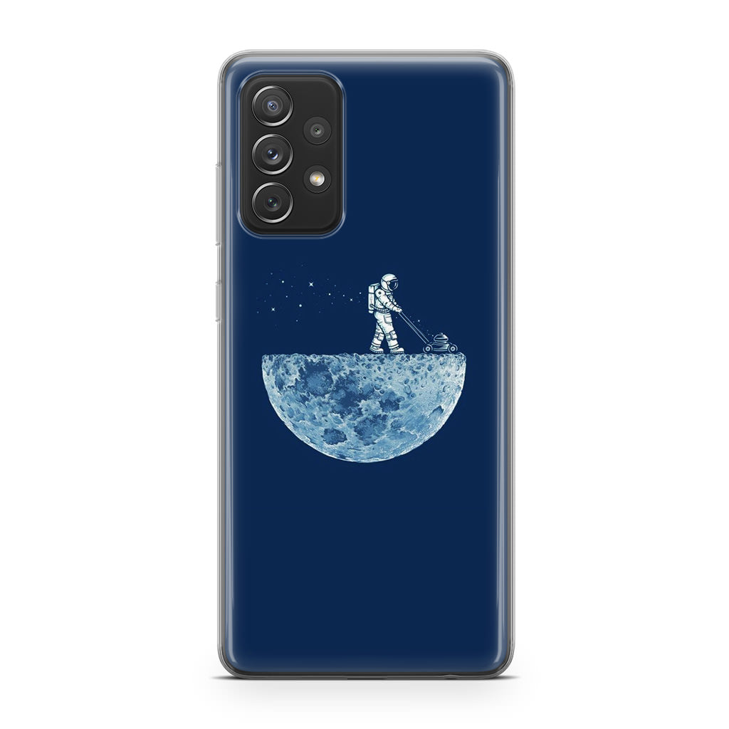 Astronaut Mowing The Moon Galaxy A53 5G Case