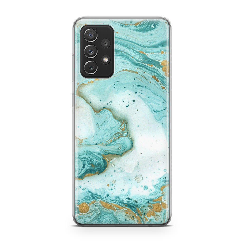 Azure Water Glitter Galaxy A53 5G Case