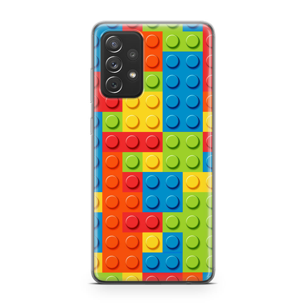 Blocks Rainbow Pattern Galaxy A53 5G Case