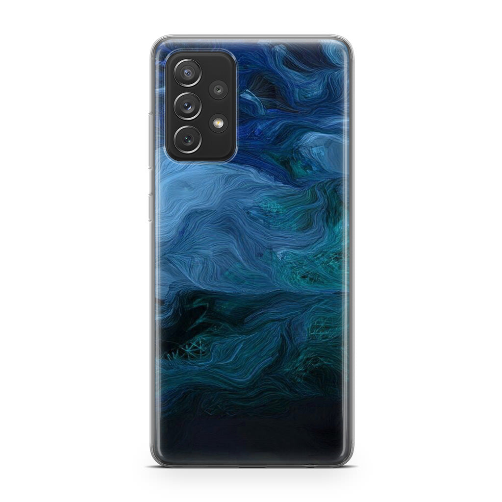 Blue Abstract Art Galaxy A53 5G Case