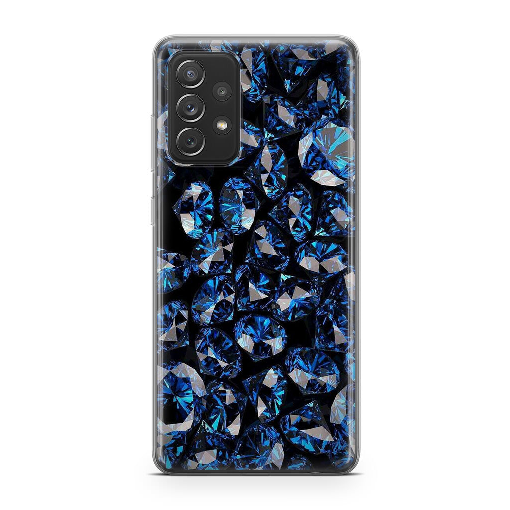 Blue Diamonds Pattern Galaxy A53 5G Case