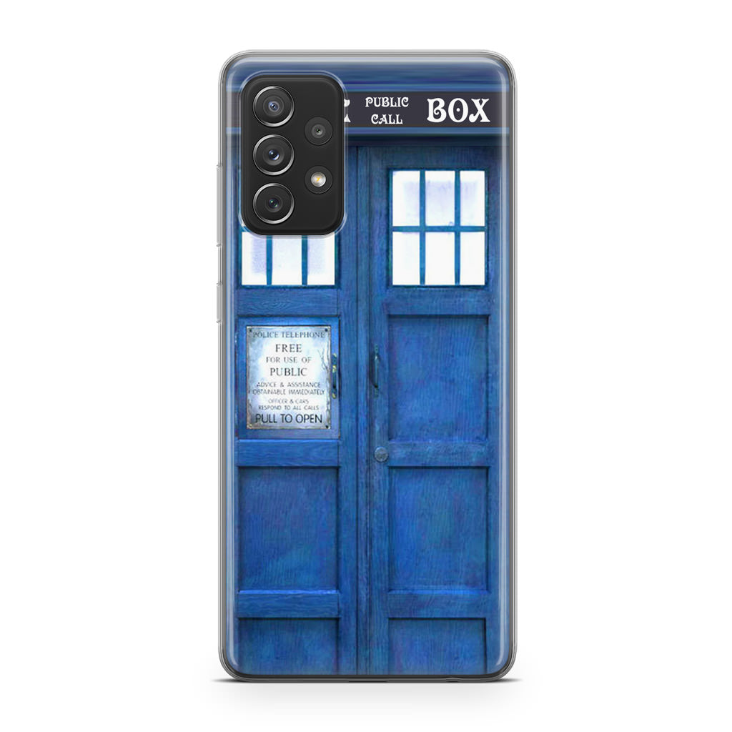 Blue Police Call Box Galaxy A53 5G Case