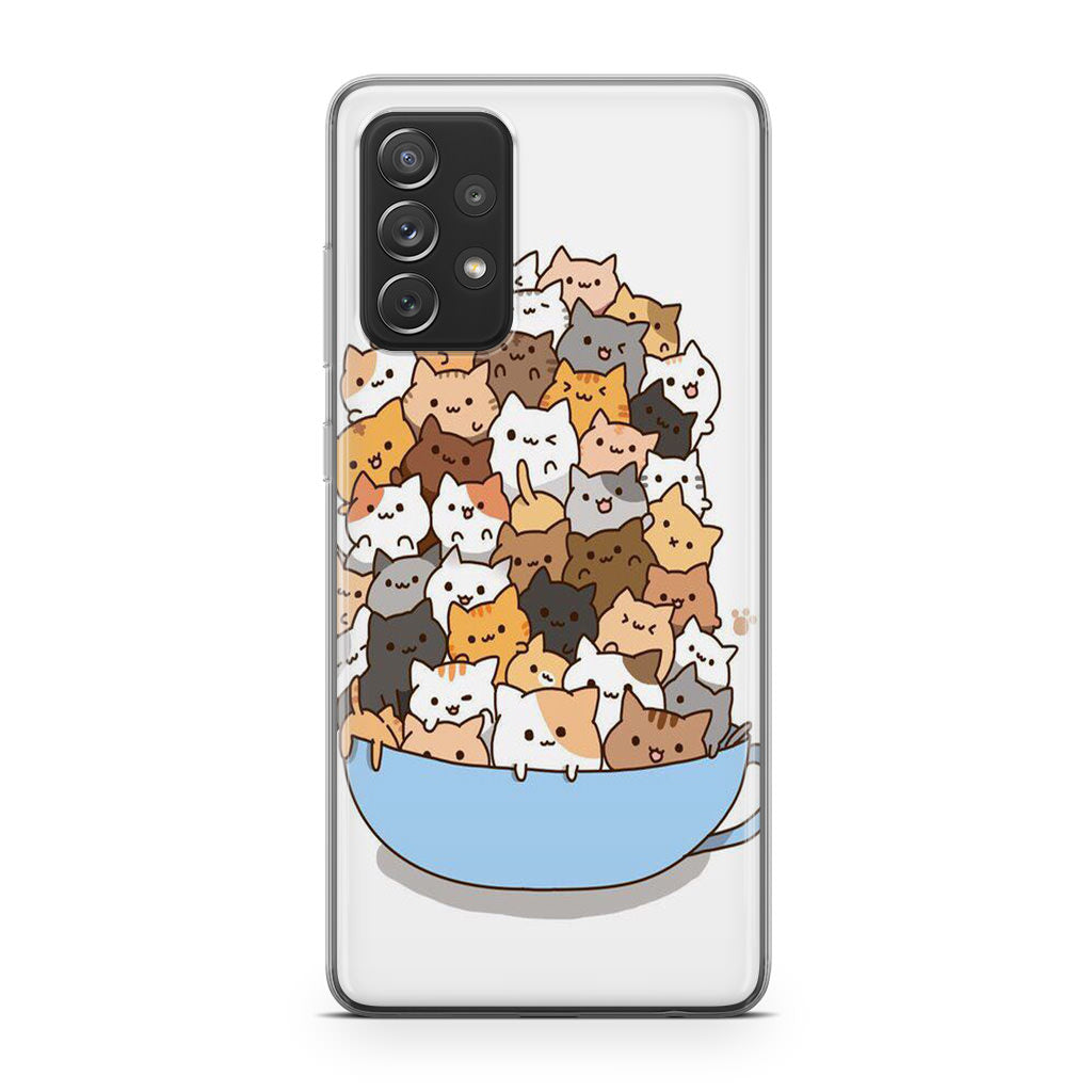 Cats on A Bowl Galaxy A23 5G Case