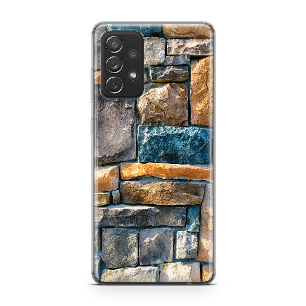 Colored Stone Piles Galaxy A53 5G Case