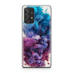 Colorful Dust Art on White Galaxy A53 5G Case