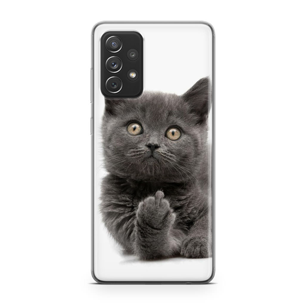 Finger British Shorthair Cat Galaxy A53 5G Case