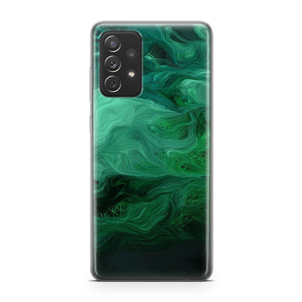 Green Abstract Art Galaxy A53 5G Case
