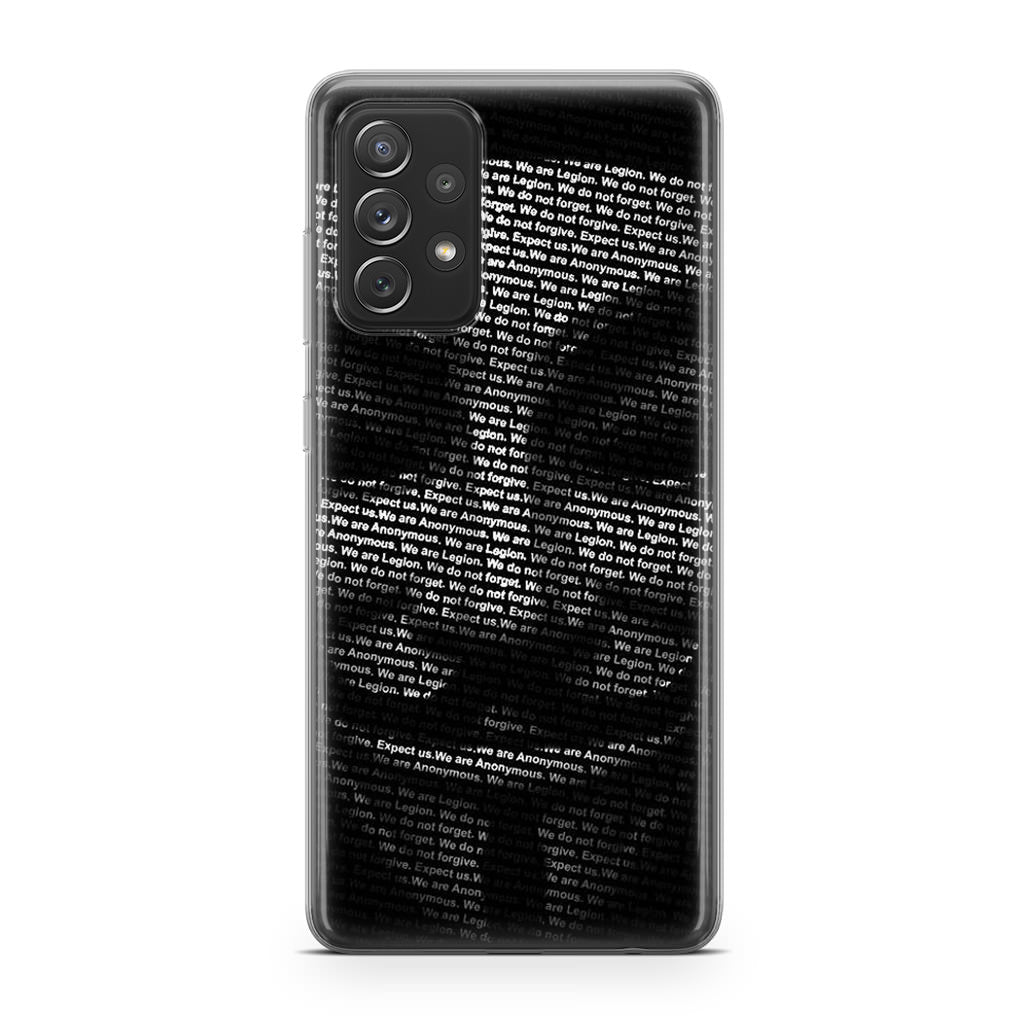 Guy Fawkes Mask Anonymous Galaxy A53 5G Case